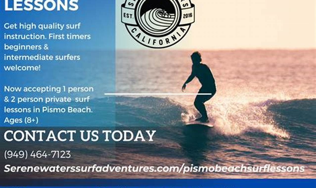 Book Pismo Surf Lessons Now: Ride the Waves! Learn to Surf & Skate: A Beginner's Step-by-Step Guide Book Pismo Surf Lessons Now: Ride the Waves! | Learn to Surf & Skate: A Beginner's Step-by-Step Guide