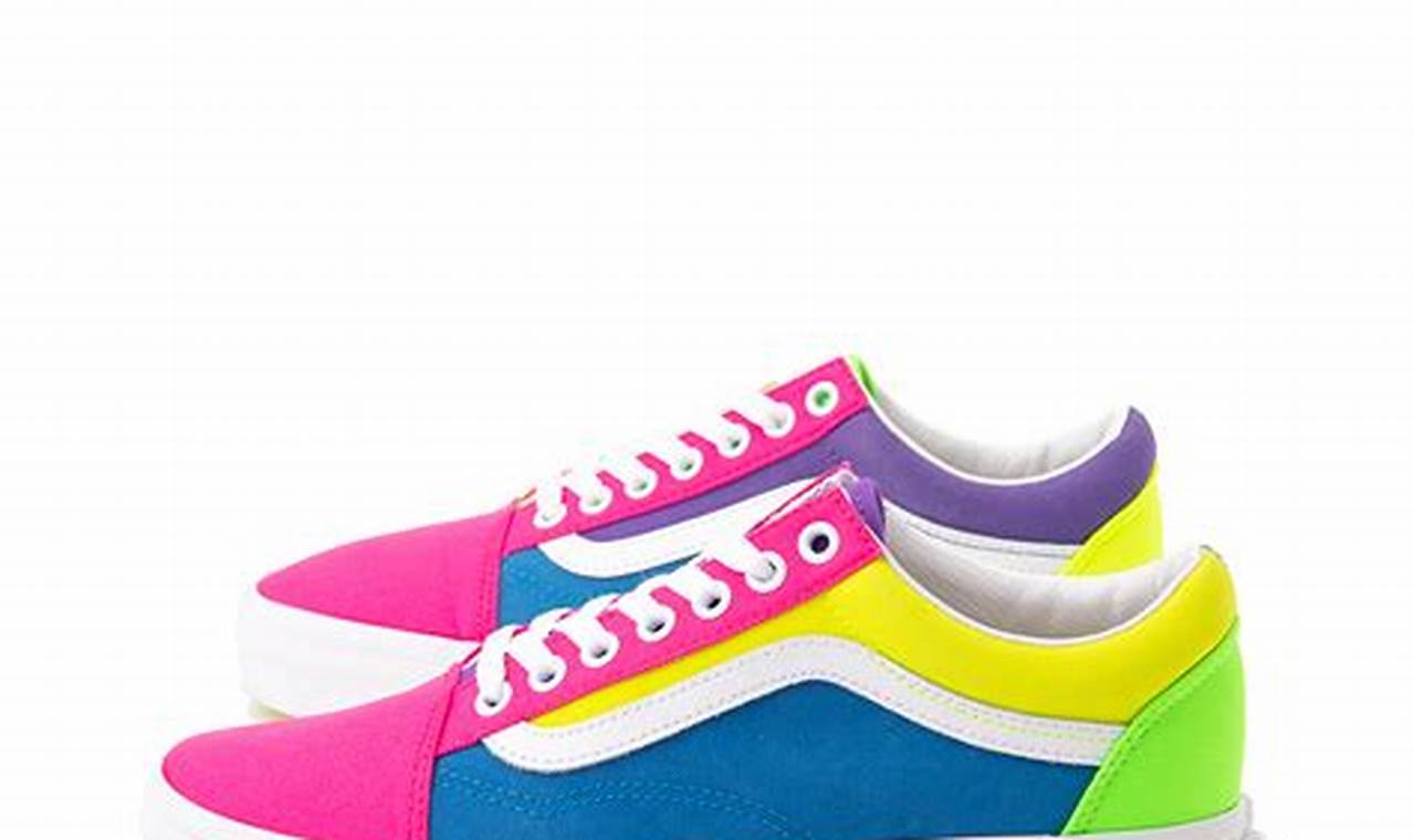Retro Radness: Skate Old Skool Neon Shoes for Style! | Learn to Surf & Skate: A Beginner's Step-by-Step Guide