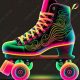 Glide & Glow: Neon Roller Skates for You! | Learn to Surf & Skate: A Beginner's Step-by-Step Guide