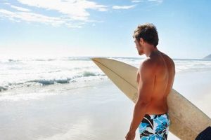 Surf's Up! Surfer on the Beach: Rides & Safety Tips | Learn to Surf & Skate: A Beginner's Step-by-Step Guide